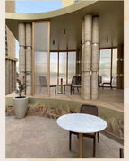 Travertine Regenerated Natural travertine stone sheet ultra-thin flexible wall panel, fire rated