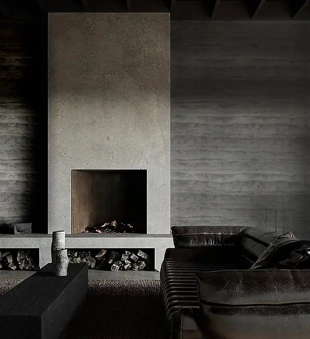 cave rammed earth flexible stone panel