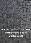 Charcoal Burnt Wood 3D fire rated panel
