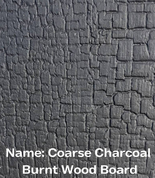 Charcoal Burnt Wood 3D fire rated panel