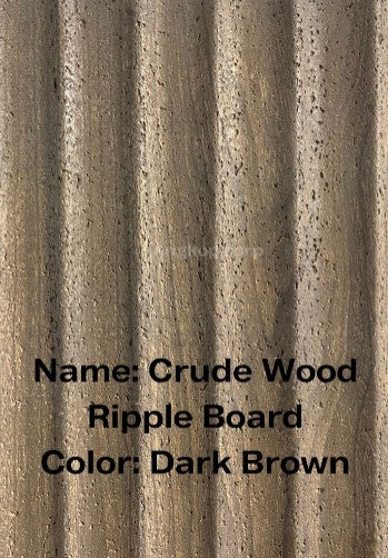 Crude Wood 3D fire rated panel