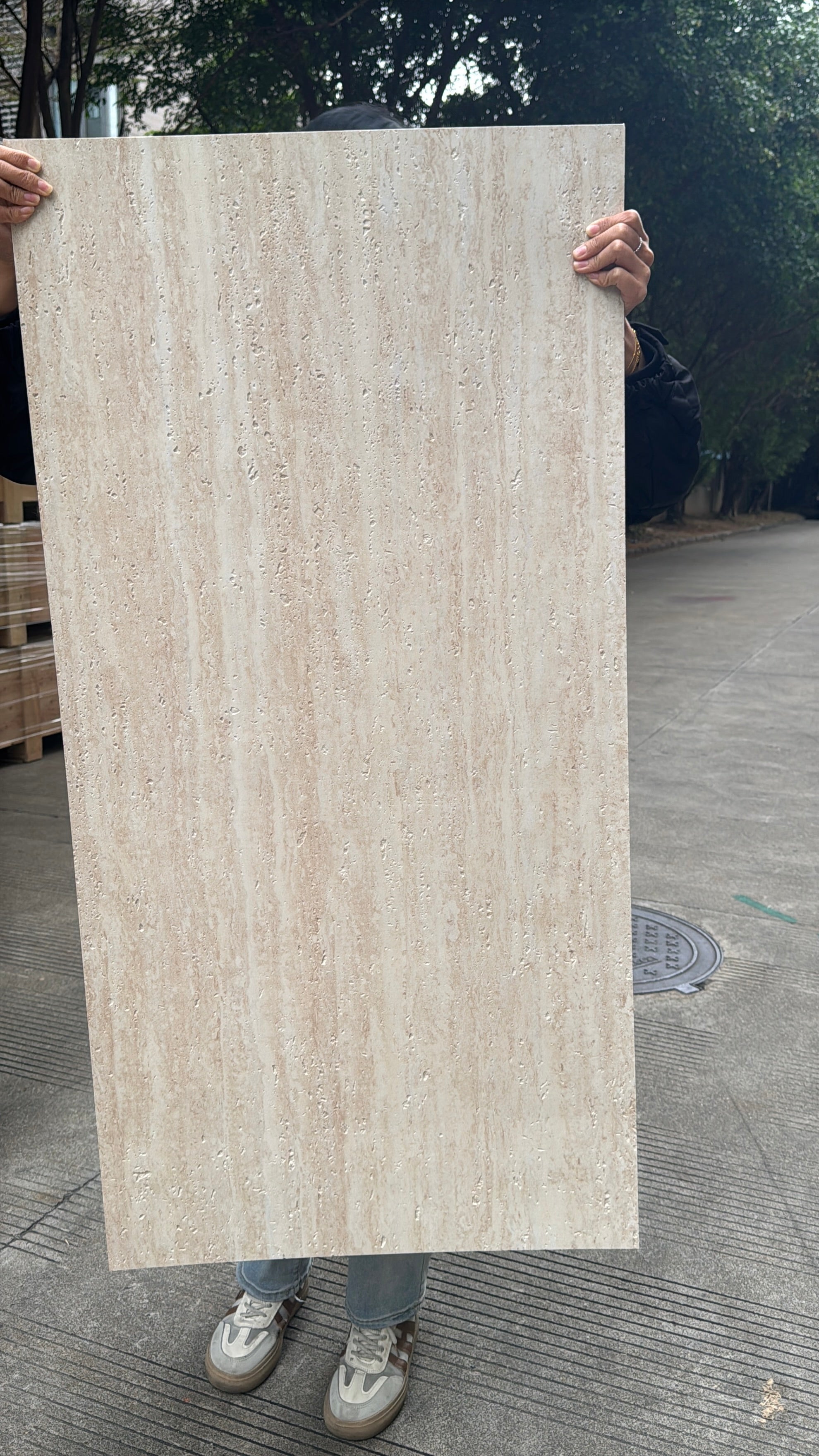 Ethereal Shadow travertine RS fire rated