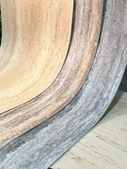 linear travertine flexible stone panels