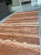 linear travertine flexible stone