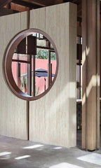 Milan Travertine RS a sophisticated yet modern interior wall, fire rated 