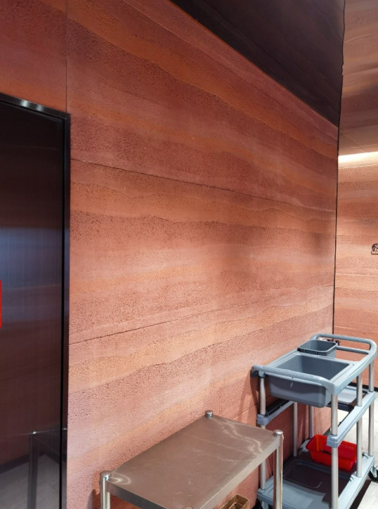 relic rammed earth flexible stone panel