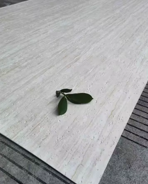 romanite travertine flexible stone panel
