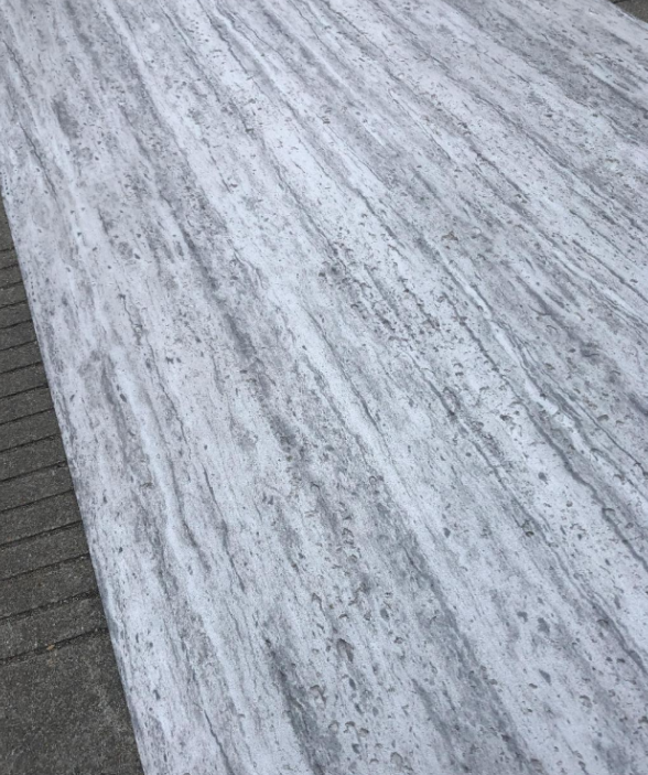 romanite travertine flexible stone panel