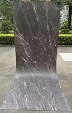 strange black SF flexible stone panel