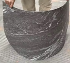 strange black SF flexible stone panel