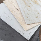 Travertine Regenerated Natural travertine stone sheet ultra-thin flexible wall panel, fire rated